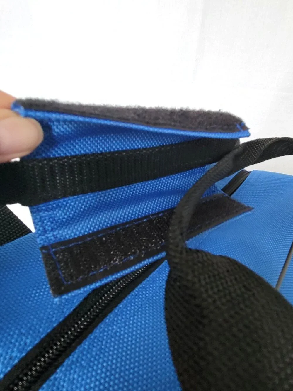 Vintage Verdi Blue Canvas Travel Duffel Bag Small Gym Carry On Tote